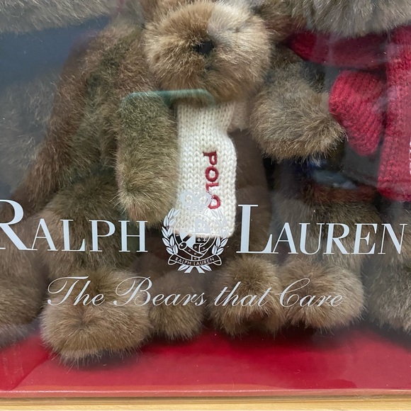 Vintage 2001 Ralph Lauren The Bears That Care Plush Bear RL Collection NOS - Picture 5 of 10